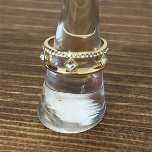 Gold plated Ring CZ 9